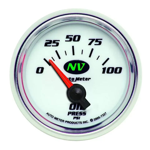 Autometer 2-1/16" 0-100 PSI Oil Pressure Gauge NV | Universal (7327)