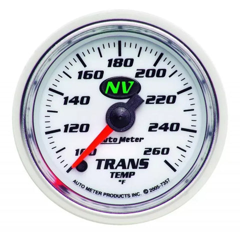 Autometer 2-1/16" 100-260 °F Transmission Temp Gauge NV | Universal (7357)