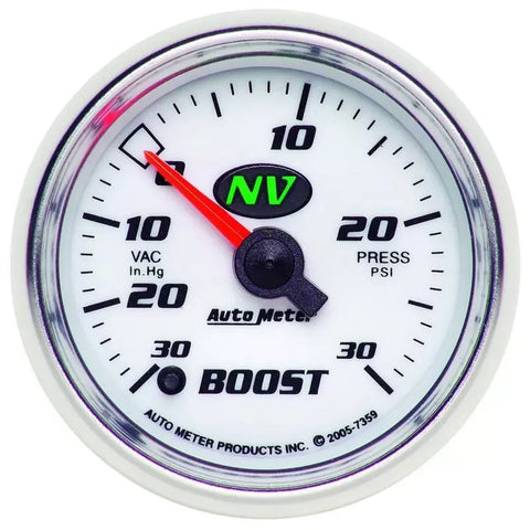 Autometer 2-1/16" 30 IN HG/30 PSI Vacuum/Boost Gauge NV | Universal (7359)