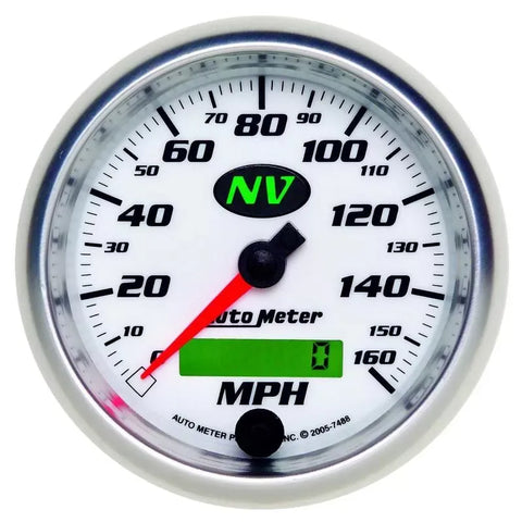 Autometer 3-3/8" 0-160 MPH Speedometer Gauge NV | Universal (7488)