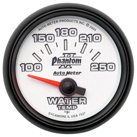 Autometer 2-1/16" 100-250 °F Water Temperature Gauge Phantom II | Universal (7537)