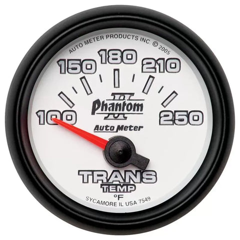 Autometer 2-1/16" 100-250 °F Transmission Temp Gauge Phantom II | Universal (7549)