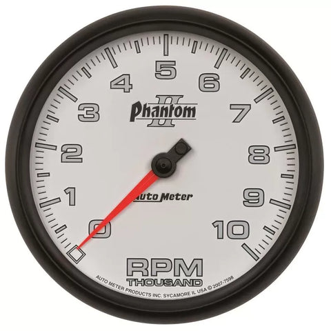 Autometer 5" 0-10000 RPM Tachometer Gauge Phantom II | Universal (7598)