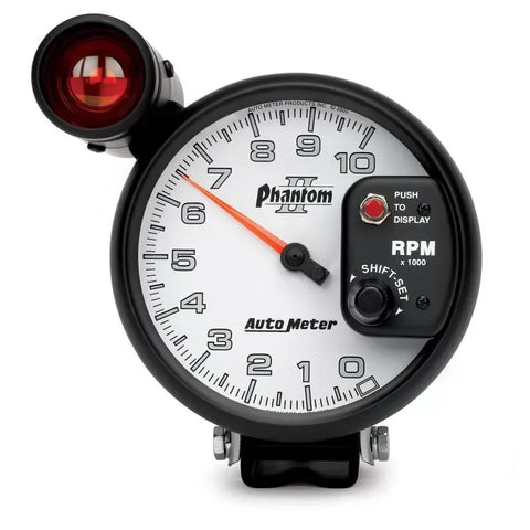 Autometer 5" 0-10000 RPM Tachometer Gauge Phantom II | Universal (7599)