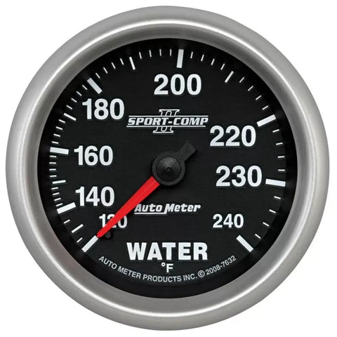 Autometer 2-5/8" 120-240 °F Water Temperature Gauge SPORT-COMP II | Universal (7632)