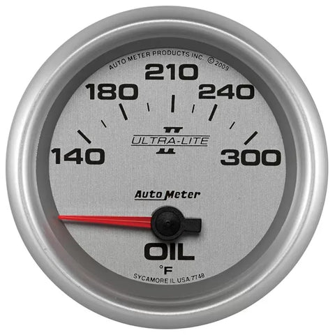 Autometer 2-5/8" 140-300 °F Oil Temperature Gauge ULTRA-LITE II | Universal (7748)