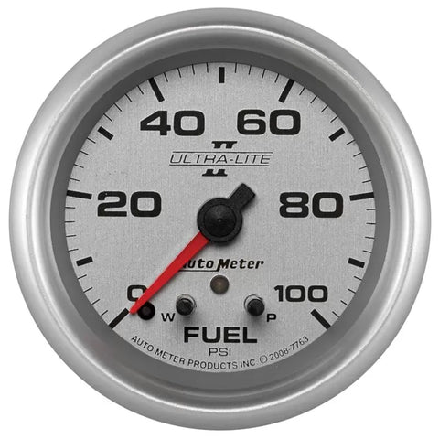 Autometer 2-5/8" 0-100 PSI Fuel Pressure Gauge ULTRA-LITE II | Universal (7763)