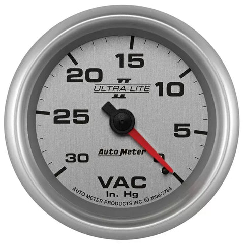 Autometer 2-5/8" 0-30 IN HG Vacuum Gauge ULTRA-LITE II | Universal (7784)
