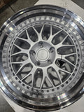 ESR Wheels SR01 Hypersilver w/Machined Lip 18x9.5 | 5x114.3 (89551422 SR01HS-ML) - Return