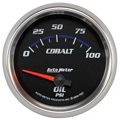 Autometer 2-5/8" 0-100 PSI Oil Pressure Gauge Cobalt | Universal (7927)