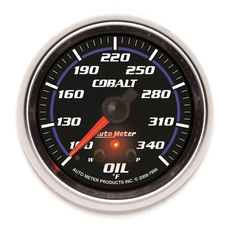 Autometer 2-5/8" 100-340 °F Oil Temperature Gauge Cobalt | Universal (7956)