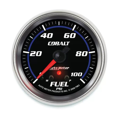 Autometer 2-5/8" 0-100 PSI Fuel Pressure Gauge Cobalt | Universal (7963)
