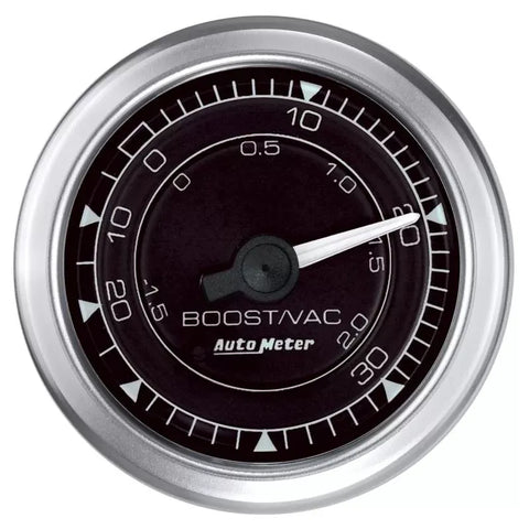 Autometer 2-1/16" 30 IN HG/30 PSI Vacuum/Boost Gauge Chrono | Universal (8103)
