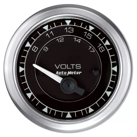 Autometer 2-1/16" 8-18V Voltmeter Gauge Chrono | Universal (8192)