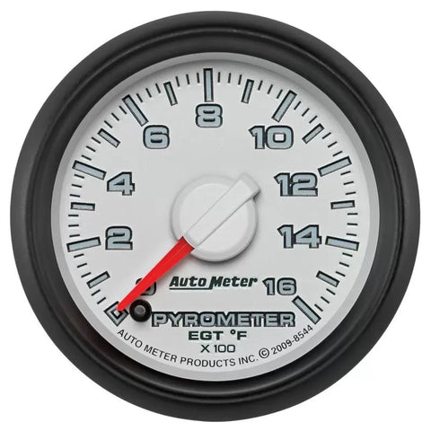 Autometer 2-1/16" 0-1600 °F Pyrometer EGT Gauge GEN 3 DODGE FACTORY MATCH | Universal (8544)