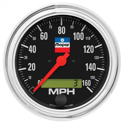 Autometer 3-3/8" 160 MPH In-Dash Speedometer Gauge LCD | Universal (880790)