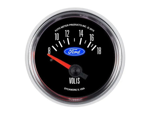 Autometer 2-1/16" 8-18V Voltmeter Gauge FORD | Universal (880823)