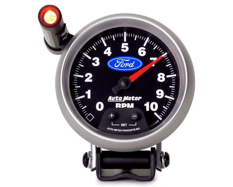Autometer 3-3/4" 0-10000 RPM Pedestal Tachometer Gauge FORD | Universal (880825)
