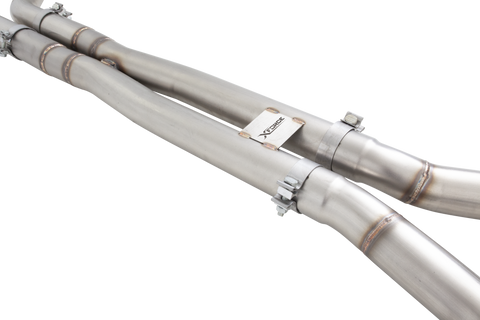 XForce Stainless Steel Twin 3" System w/ Straight Pipe Centre | 2013-2017 Chevy SS (ESVF74CS)