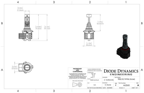 Diode Dynamics SL2 LED Bulbs | Universal 9005 Fitments (DD0463P)