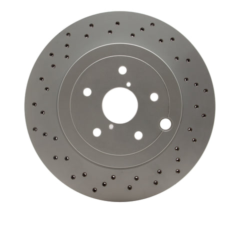 DFC Rear Drilled Hi-Carbon Alloy Geomet Coated Rotor | 2018-2021 Subaru WRX STI (920-13042)