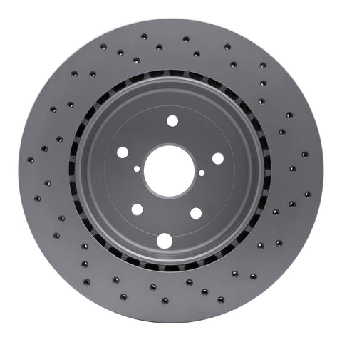 DFC Rear Drilled Hi-Carbon Alloy Geomet Coated Rotor | 2018-2021 Subaru WRX STI (920-13042)