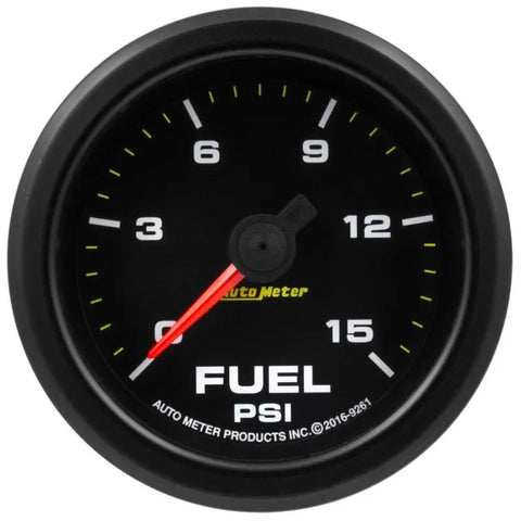 Autometer 2 1/16" Fuel Press Gauge 15PSI | Universal (9261)