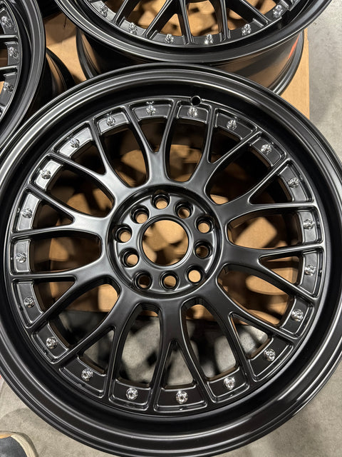 XXR Wheels 521 Black w/ Machined Lip 17x7 | 4x100/4x114.3 (52177082N) - Return
