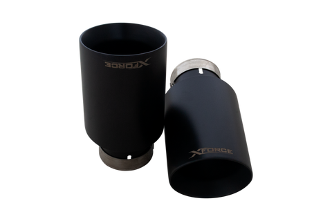 XForce Black Tips | 2016-2021 BMW M240i & M240iX (ESBM2SBLKTIP)