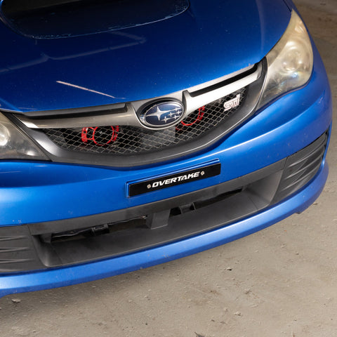 OVERTAKE Front License Plate Delete - Subaru 2002-2014 WRX / STI, 2022+ BRZ/GR86, 1998-2016 Impreza (A10540)