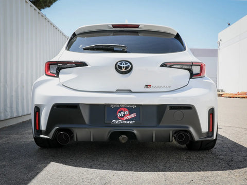 aFe Power Gemini XV 3in to 2-1/2in Cat Back Exhaust w/ Black Tips | 2023+ Toyota GR Corolla (49-36070-B)