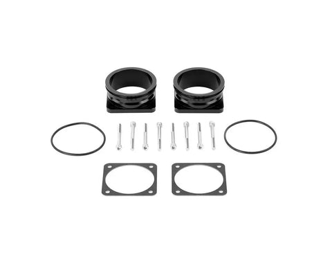 AMS Performance Throttle Body To 3.0" QuickClamp Adapter Flange Set | 2009-Current Nissan GTR w/ AMS GTR Throttle Bodies (ALP.07.08.0020-1)