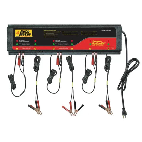 Autometer AGM Optimized Smart Battery Charger - 6 Channel | Universal (BUSPRO-660)