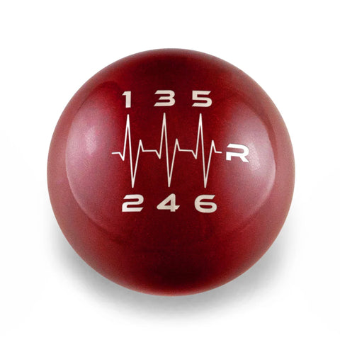 Billetworkz Weighted Shift Knob w/ Heartbeat Engraving | Honda 6-Speed Manual (BW-KNB-6HON-HB6)