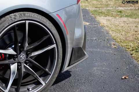 Verus Engineering Carbon Polyweave Rear Spat Kit | 2020-2026 Toyota Supra (A0268A)