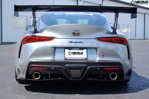 Verus Engineering Carbon Polyweave Rear Spat Kit | 2020-2026 Toyota Supra (A0268A)