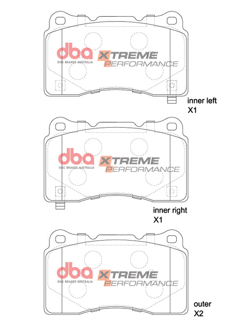 DBA (Disc Brakes Austrailia) Xtreme Performance Front Brake Pads | 2023+ Honda Civic Type-R (DB1695XP)