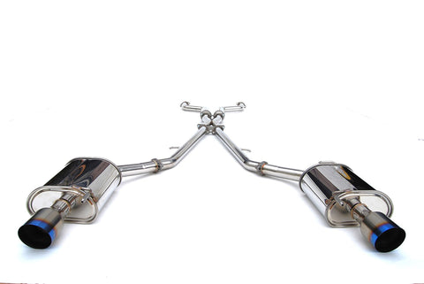 Invidia Q300 Catback Exhaust w/Single Layer Titanium Tips | 2007-Up Infiniti G35/G37 Sedan (HS07IG4G3T)