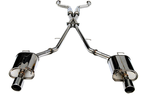Invidia Q300 Catback Exhaust w/Rolled Stainless Steel Tips | 2007-Up Infiniti G35/G37 Sedan (HS07IG4G3S)