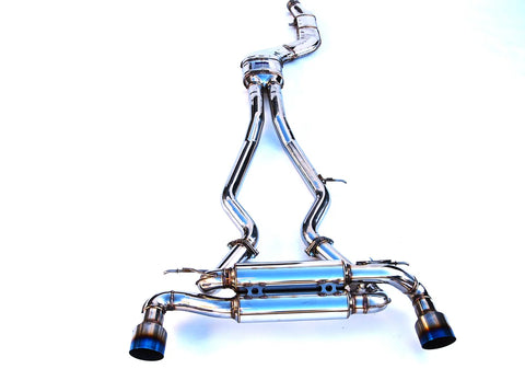 Invidia Gemini R400 Single Layer Titanium tip Cat-back Exhaust | 2019-2024 Toyota GR Supra (HS19TSP4VGM1GT)