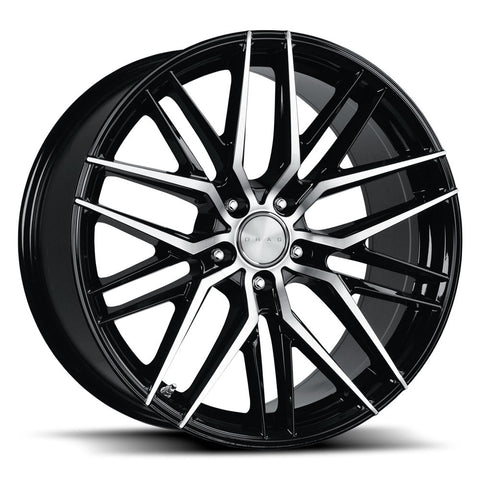 Drag Wheels DR77 Gloss Black w/ Machined Spoke Faces 18x8 | 5x114.3 (DR77188064073GBM)