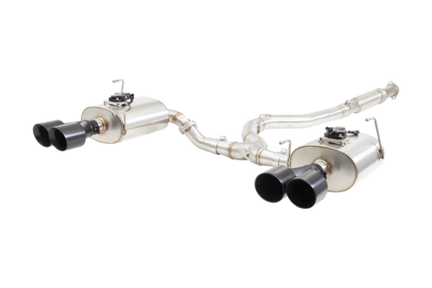 XForce Varex Valved Cat-Back Exhaust System w/ Black tips | 2011-2018 Subaru WRX Sedan & 2011-2021 Subaru STI Sedan (ESSWRX14VKBK)