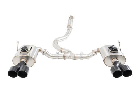 XForce Varex Valved Cat-Back Exhaust System w/ Black tips | 2011-2018 Subaru WRX Sedan & 2011-2021 Subaru STI Sedan (ESSWRX14VKBK)