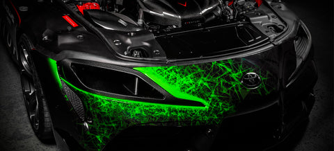 Eventuri Carbon Headlamp Race Duct | 2020-2026 Toyota Supra (EVE-A90-CF-HDP)