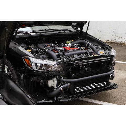 GrimmSpeed Black Core/Pipe Front Mount Intercooler Kit | 2015-2021 Subaru STI (090257)