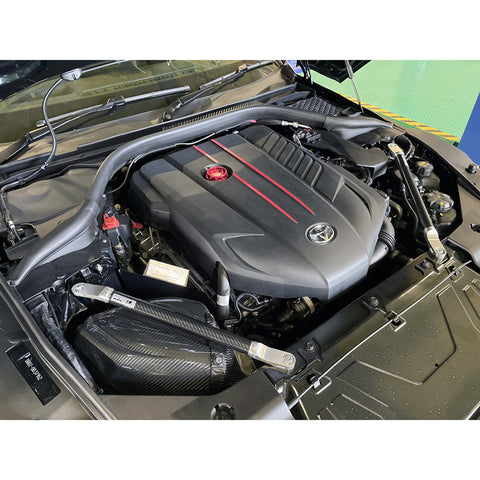 HKS Carbon Fiber Brace - Front | 2020-2025 Toyota GR Supra (83001-AT002)