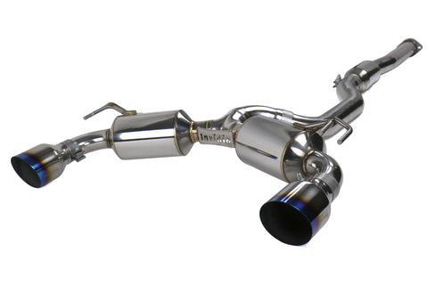 Invidia Dual N1 Catback Exhaust - Titanium Tips | 2008 - 2015 Mitsubishi Evo X (HS09MEXGD1ST)