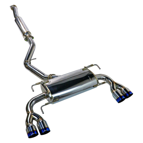 Remark Sports Touring Spec Catback Exhaust w/Resonator | 2008-2014 Subaru WRX / STI Hatch (RK-C2076S-02)