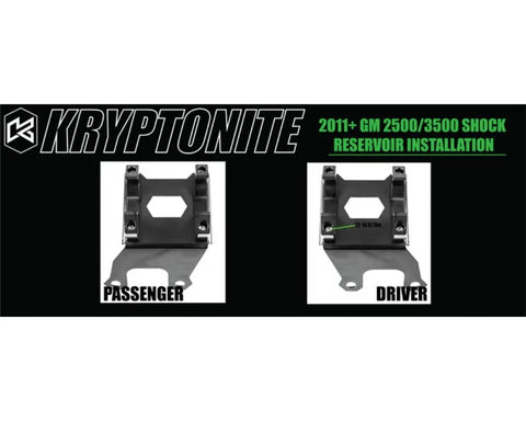 Kryptonite 50mm Diameter Death Grip Front Shock Reservoir Mount Kit |  KRSM11-50