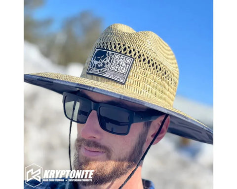 Kryptonite Graphic Straw Hat |  STRAWQR2